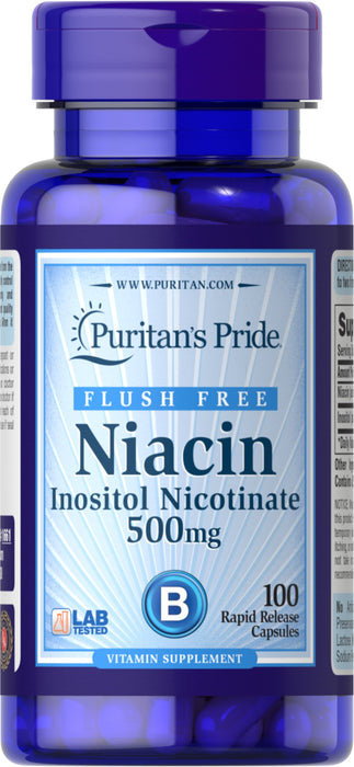Flush Free Niacin 500 mg 100  Capsules 1661 - 1661