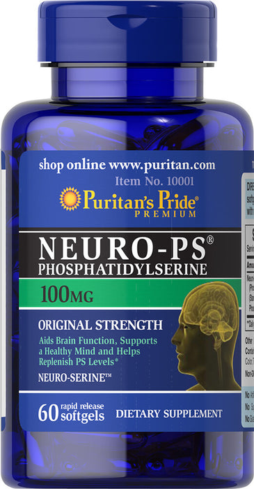 Neuro-PS (Phosphatidylserine) 100 mg, 60 , Softgels - 10001