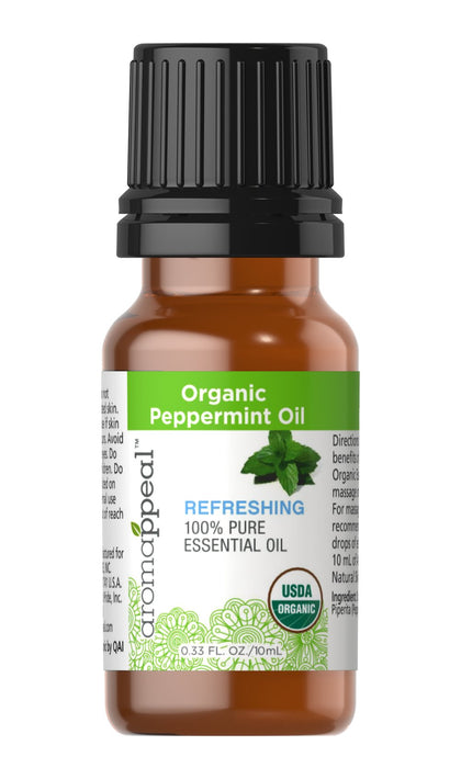 Organic Peppermint Essential Oil 100% Pure Essential Oil 10 ml Oil 52218 - 52218