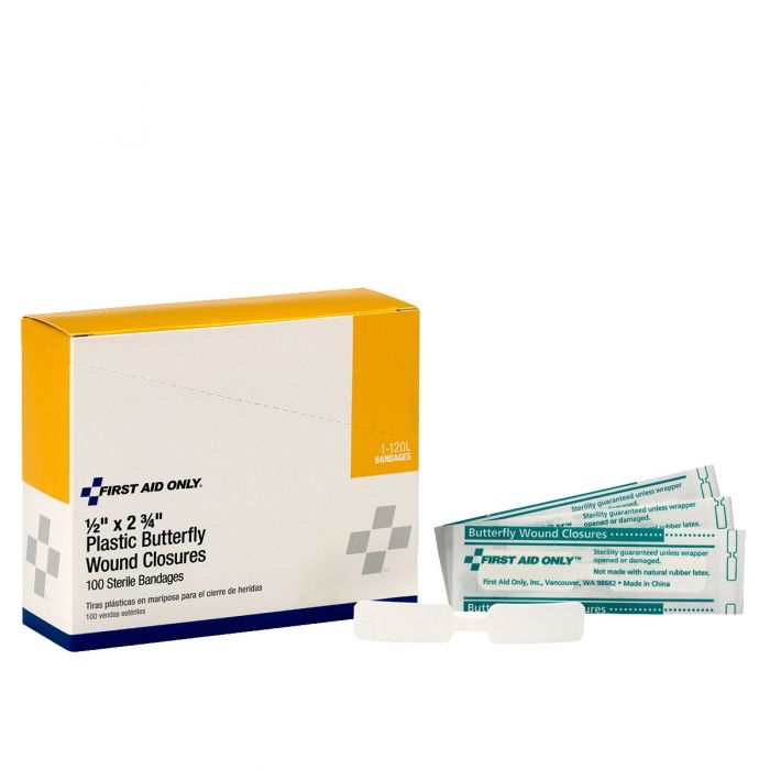Butterfly Wound Closures, Large, 100/box