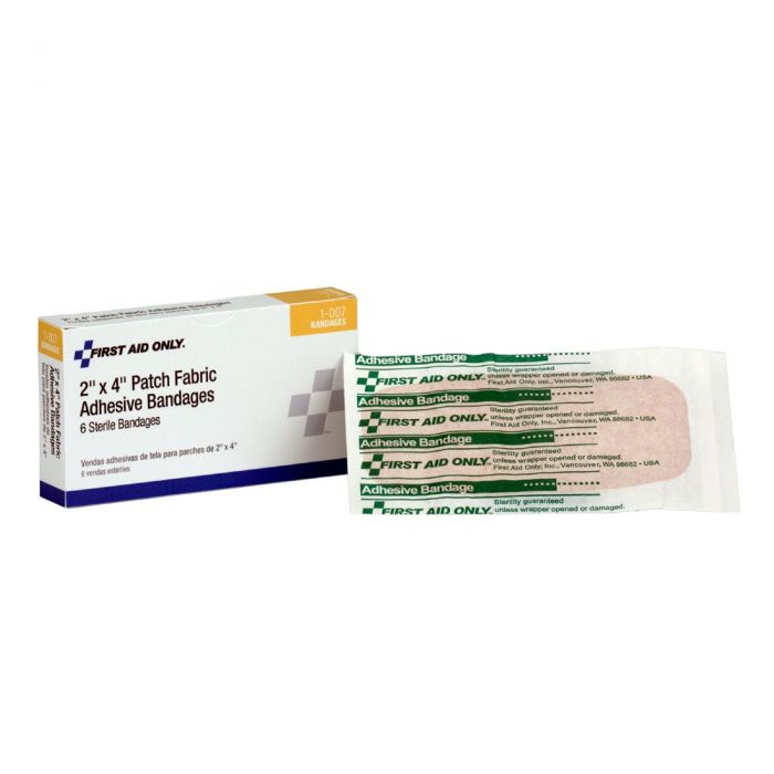 2"x4" Fabric Bandages, 6/box