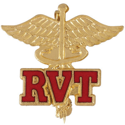 RGSTRD VET TECHN CLOISONNE EMBLEM PIN-CB