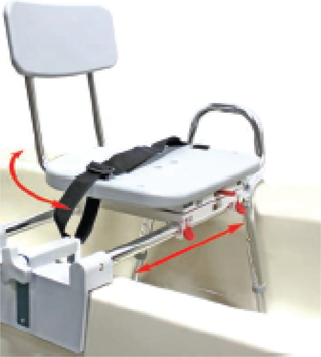 Sliding Tub Mount Transfer Bench