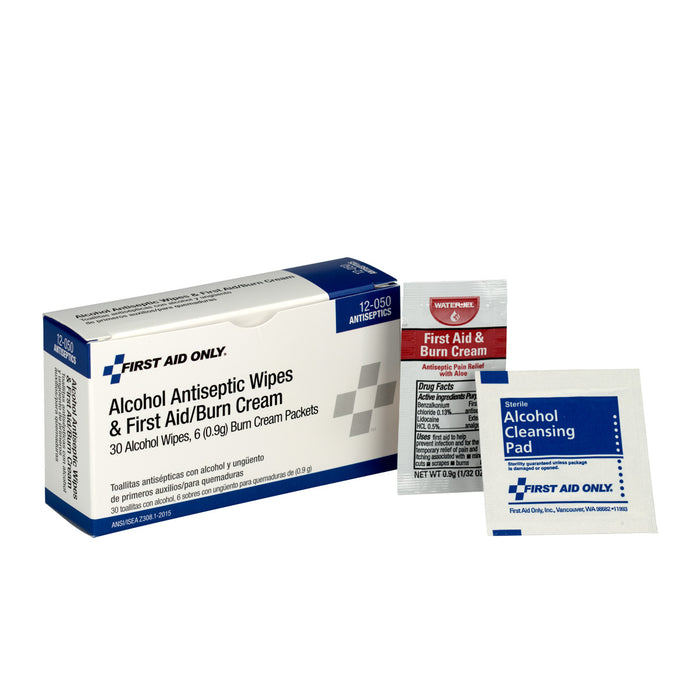 Antiseptic Unit (30 Wipes, 6 First Aid/Burn Cream)