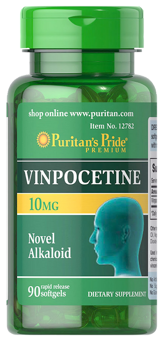 Vinpocetine 10 mg, 90 , Softgels - 12782