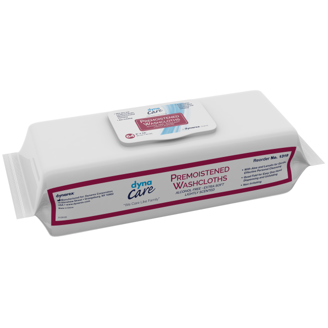 Washcloth Personal Cleansing Adult 9" x 13" Refills 64/pk - 1319