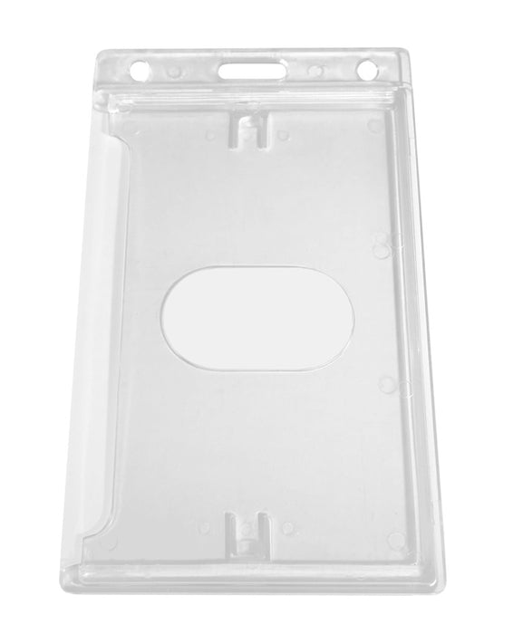 CLEAR RIGID VERTICAL BADGE HOLDER-BULK