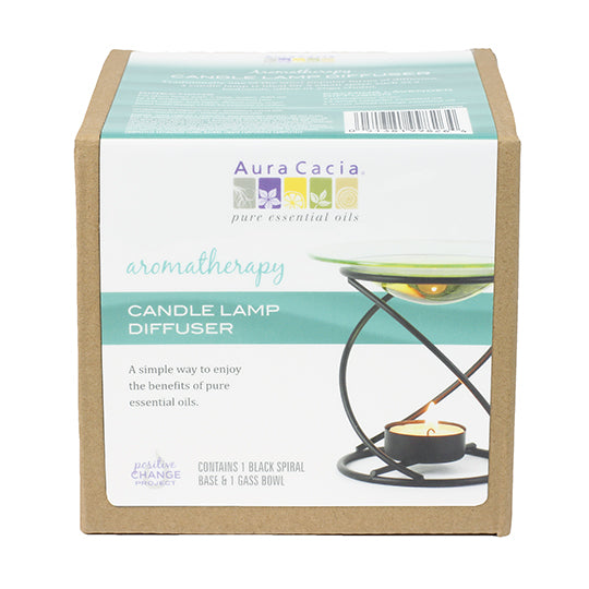 Aura Cacia Black Spiral Candle Lamp - 199826