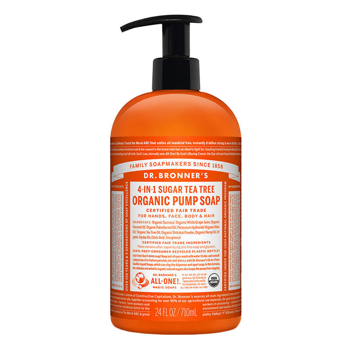 Dr. Bronner's Organic Tea Tree Body Soap 24 fl. oz. - 221486
