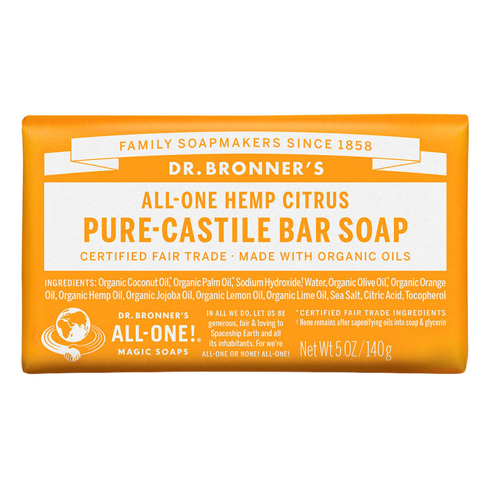 Dr. Bronner's Citrus Orange Castile Bar Soap 5 oz. - 216571
