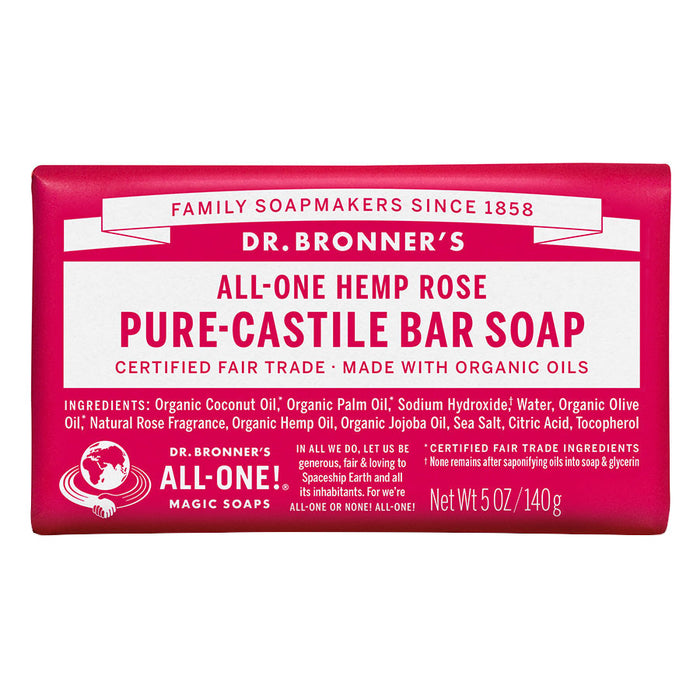 Dr. Bronner's Rose Castile Bar Soap 5 oz. - 216573