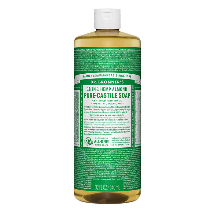 Dr. Bronner's 18-in-1 Almond Castile Soap 32 fl. oz. - 216576