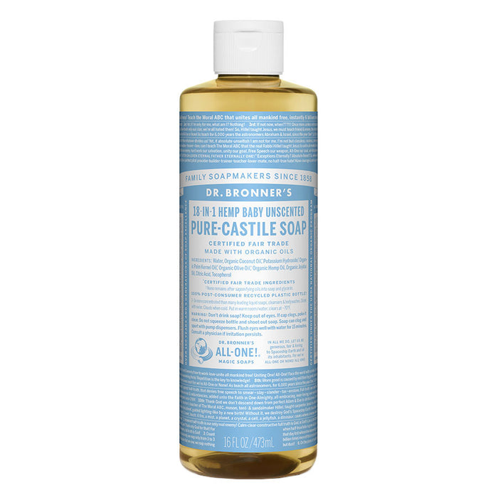 Dr. Bronner's 18-in-1 Baby Mild Castile Soap 16 fl. oz. - 4979