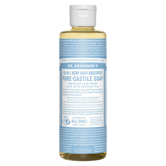 Dr. Bronner's 18-in-1 Baby Mild Castile Soap 8 fl. oz. - 216577