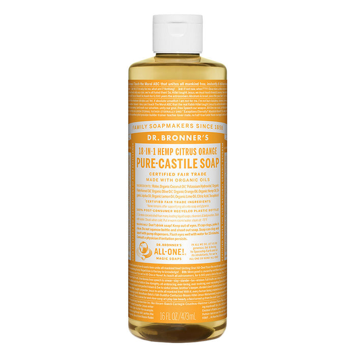 Dr. Bronner's 18-in-1 Citrus Orange Castile Soap 16 fl. oz. - 221478