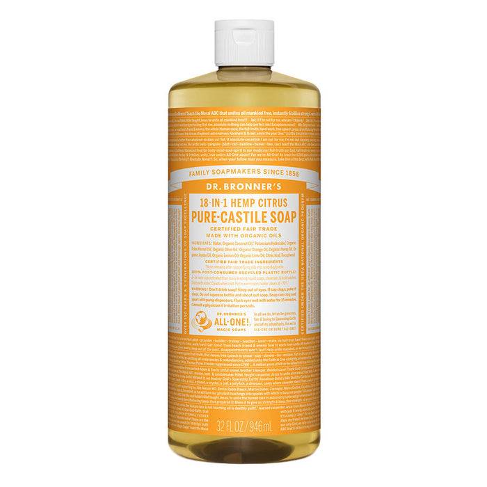 Dr. Bronner's 18-in-1 Citrus Orange Castile Soap 32 fl. oz.- 221479