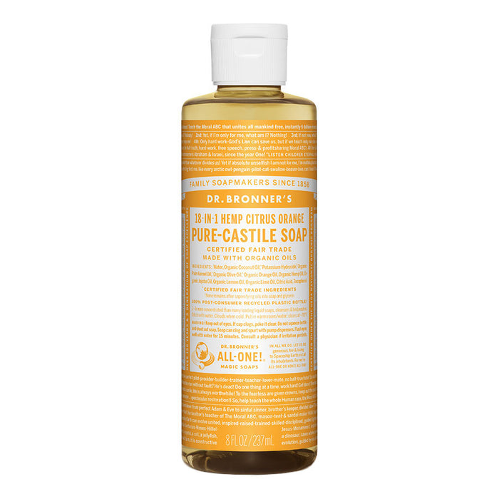 Dr. Bronner's 18-in-1 Citrus Orange Castile Soap 8 fl. oz. - 221477