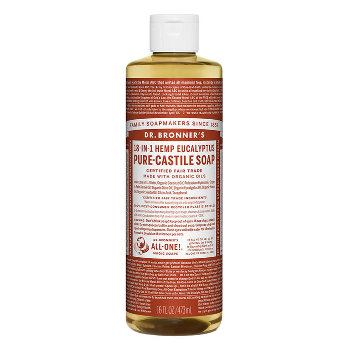 Dr. Bronner's 18-in-1 Eucalyptus Castile Soap 16 fl. oz. - 4998