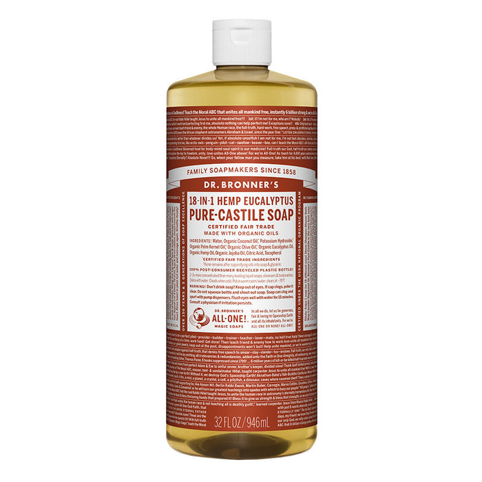 Dr. Bronner's 18-in-1 Eucalyptus Castile Soap 32 fl. oz. - 216579