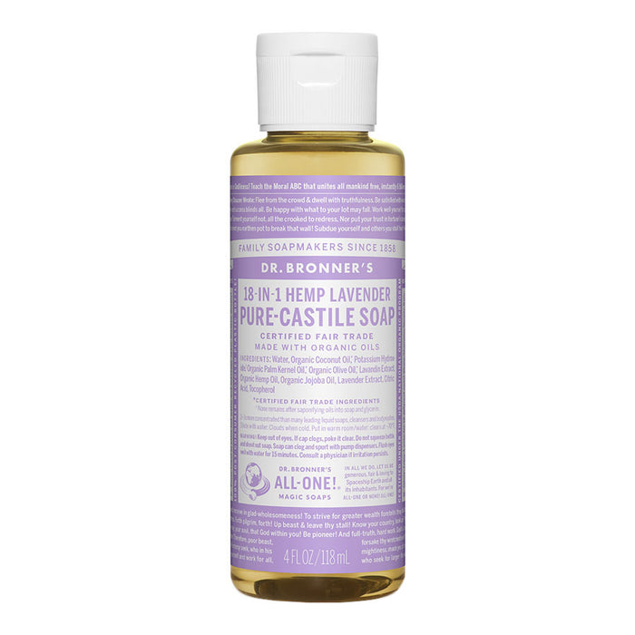 Dr. Bronner's 18-in-1 Lavender Castile Soap 4 fl. oz. - 4983