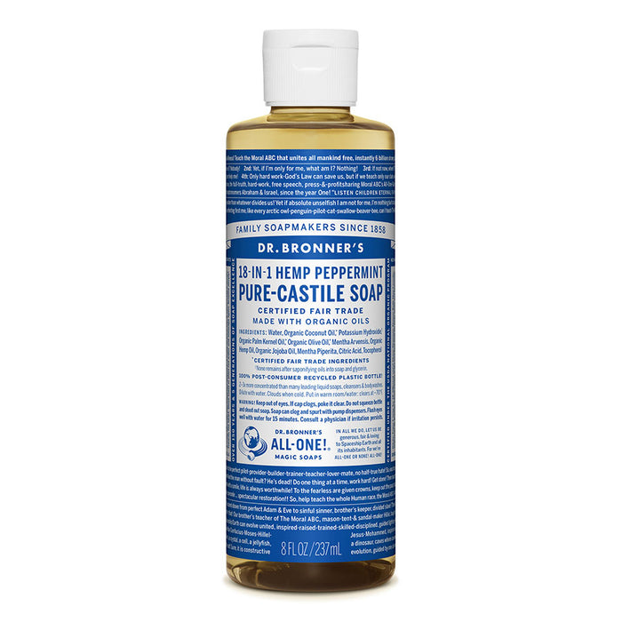 Dr. Bronner's 18-in-1 Peppermint Castile Soap 8 fl. oz. - 216582