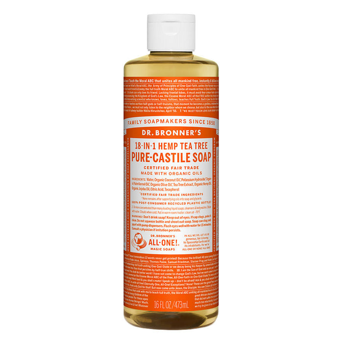 Dr. Bronner's 18-in-1 Tea Tree Castile Soap 16 fl. oz. - 209294