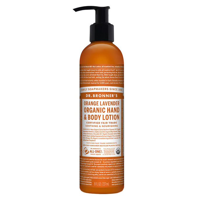 Dr. Bronner's Organic Orange Lavender Lotion 8 fl. oz. - 217957