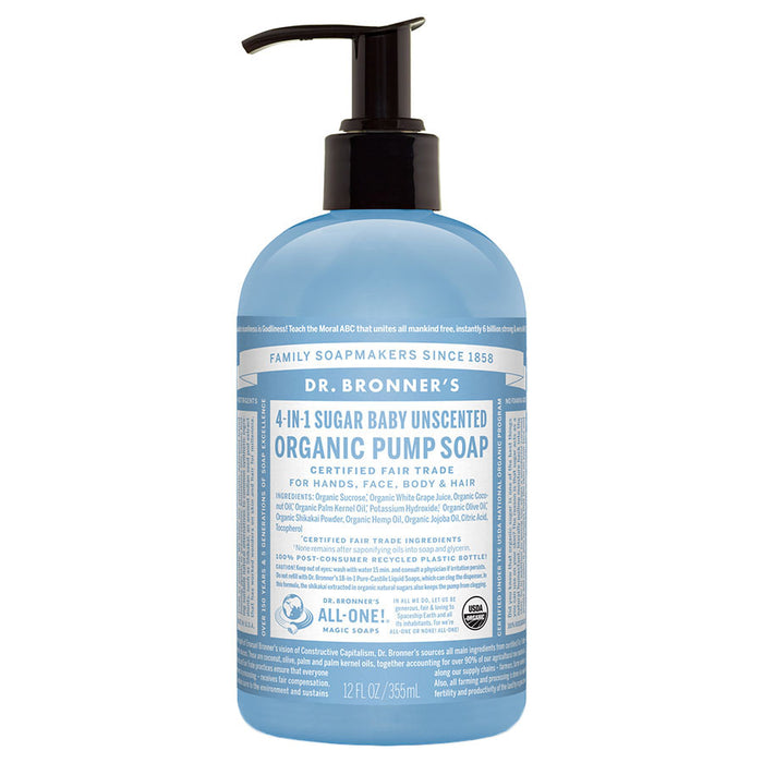 Dr. Bronner's Organic Naked Unscented Hand Soap 12 fl. oz. - 221493