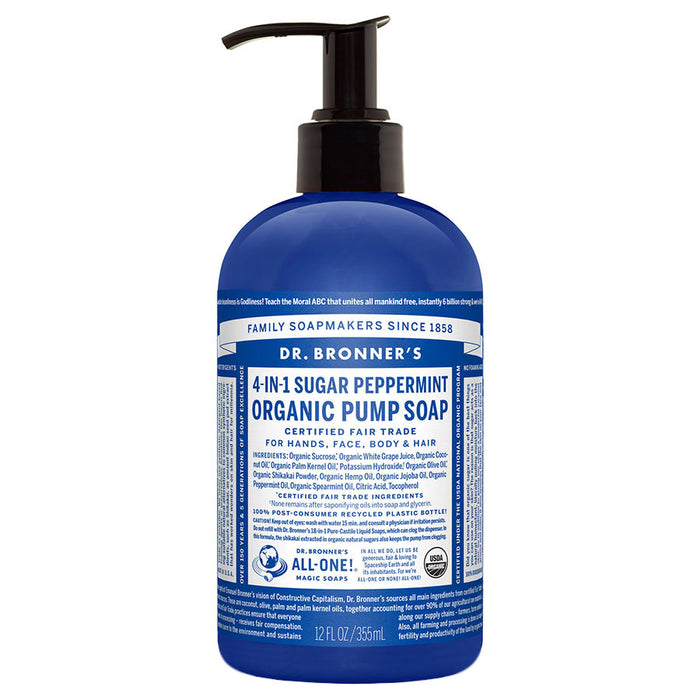 Dr. Bronner's Organic Spearmint Peppermint Hand Soap- 221491