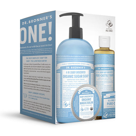 Dr. Bronner's Magic Soaps Baby Unscented Gift Set - 232393