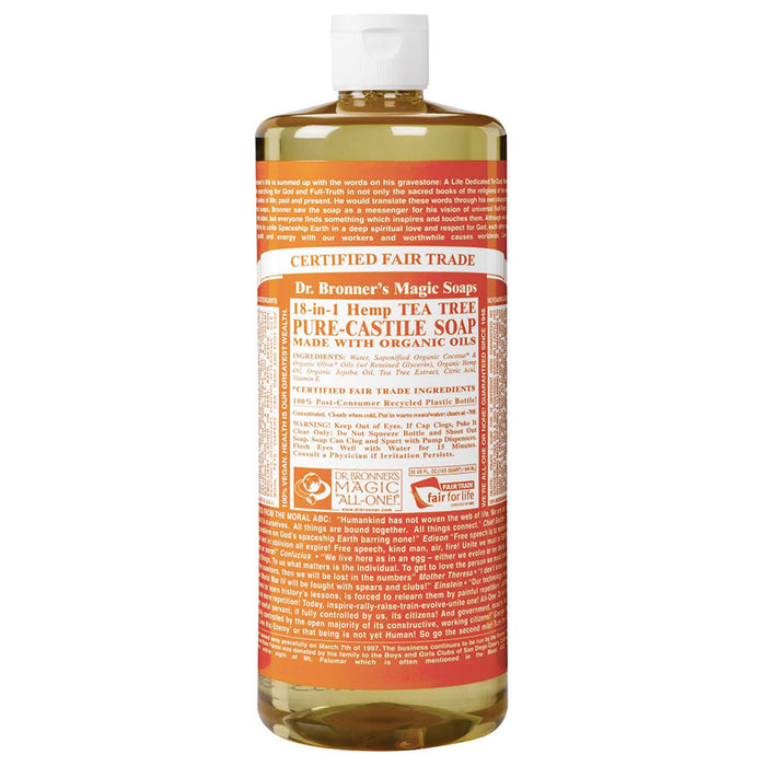 Dr. Bronner's 18-in-1 Tea Tree Castile Soap 32 fl. oz. - 216585