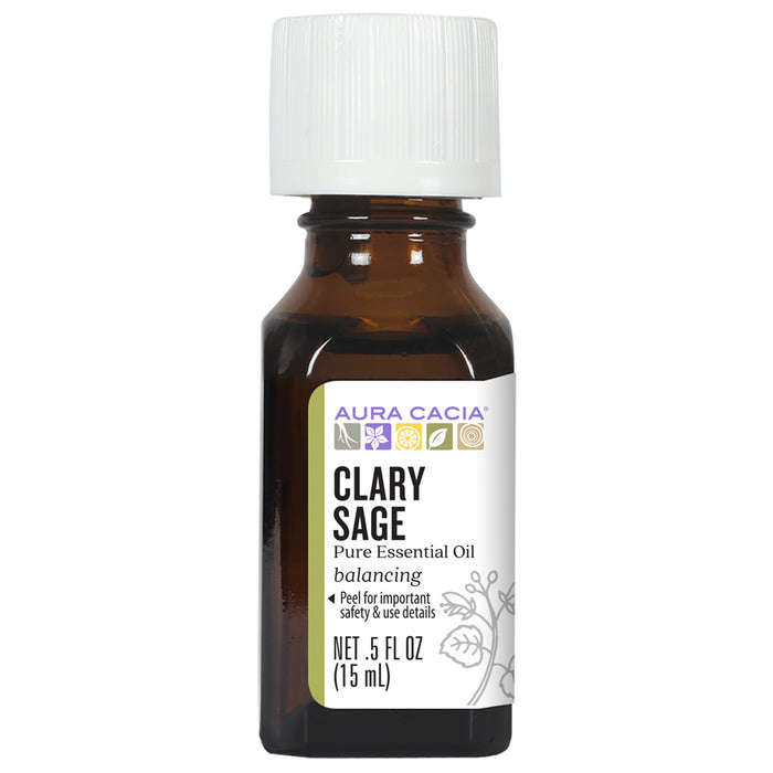 Aura Cacia Clary Sage Essential Oil 0.5 fl. oz. - 191113