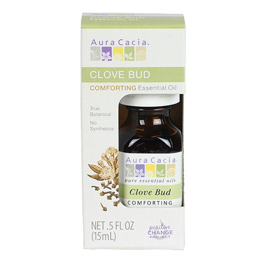 Aura Cacia Clove Bud Essential Oil, Boxed 0.5 fl. oz. - 199201