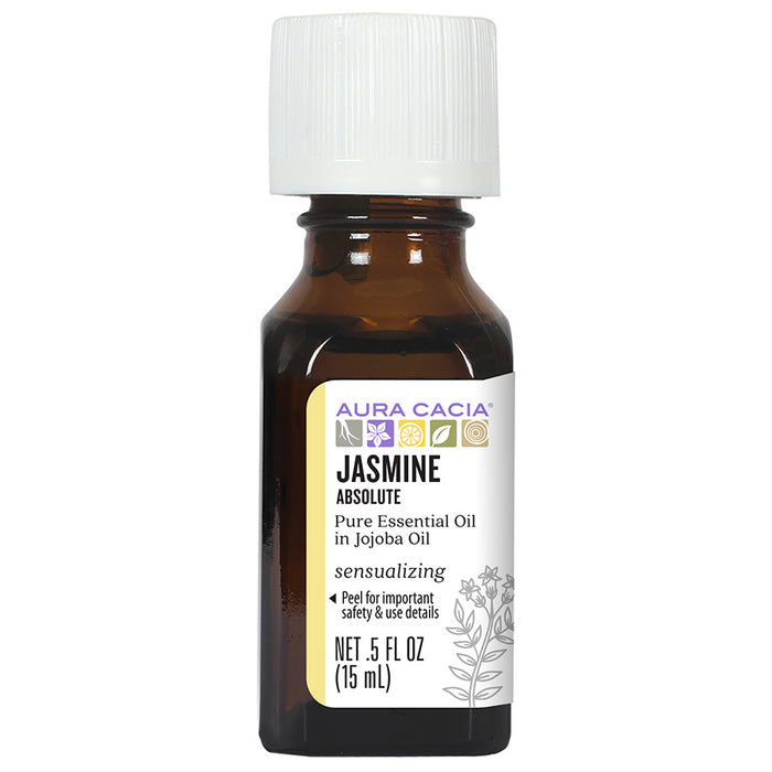 Aura Cacia Jasmine Absolute (in jojoba oil) 0.5 fl. oz. - 191228