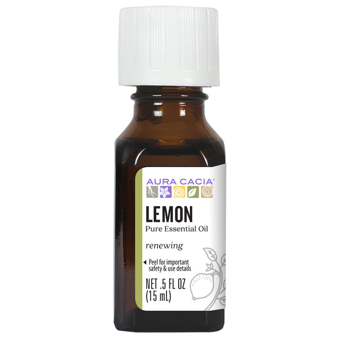 Aura Cacia Lemon Essential Oil 0.5 fl. oz. - 191124