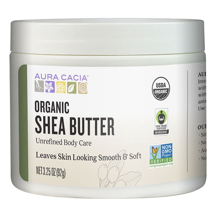 Aura Cacia Organic Unrefined Shea Butter 3.25 oz. - 190141