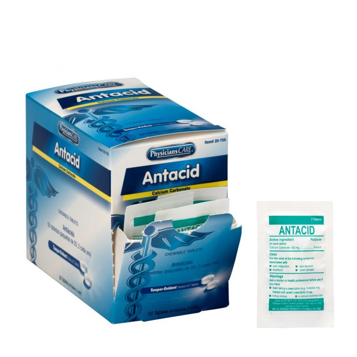 PhysiciansCare Antacid, 25x2/box