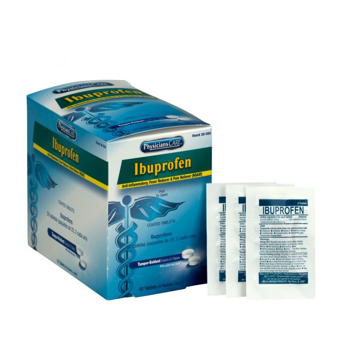 PhysiciansCare Ibuprofen, 25x2/box