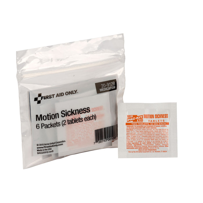 PhysiciansCare Motion Sickness Pills (Dimenhydrinate), 6x2/bag