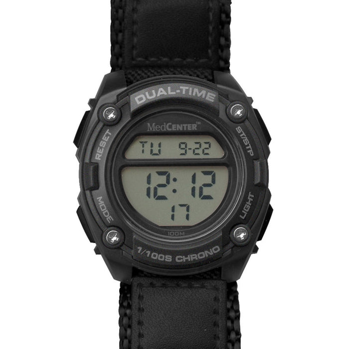 MedCenter Systems Softsider Reminder Watch Black