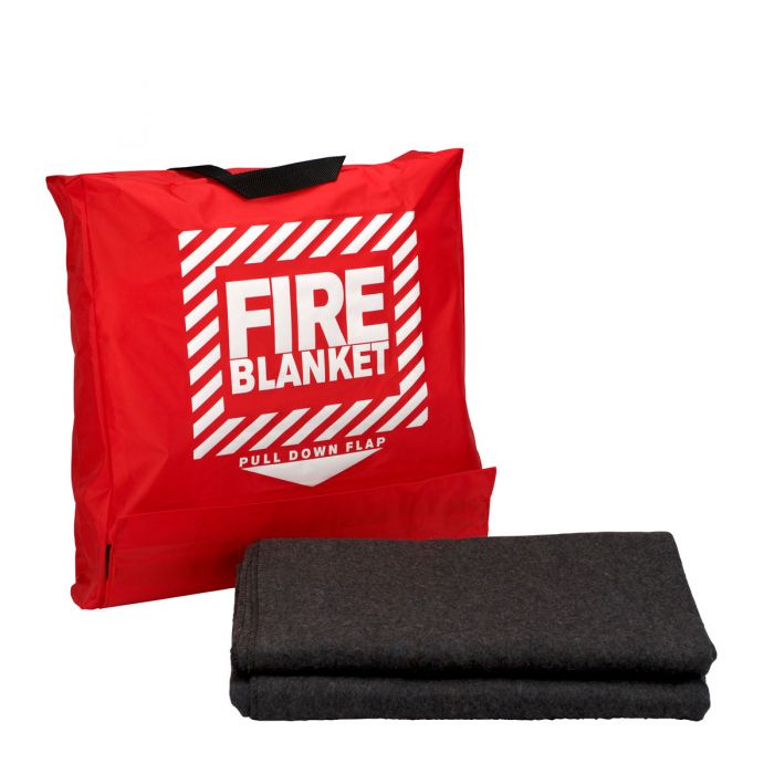 62"x80" Wool Fire Blanket in Hanging Pouch