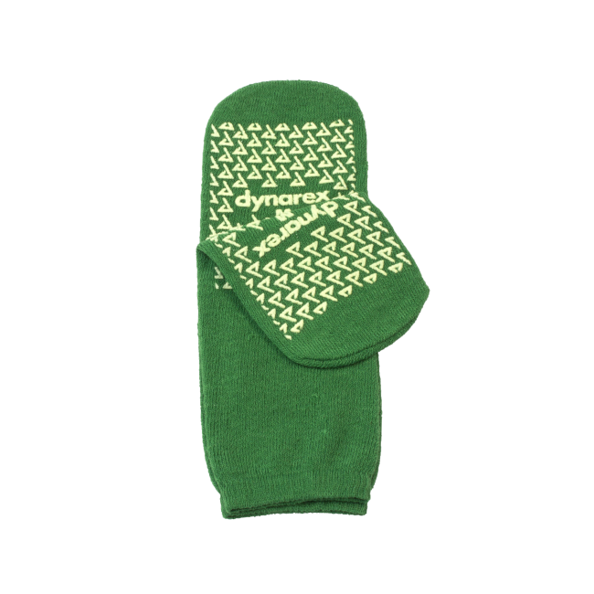 Double Sided Slipper Socks, Green, M - 2191