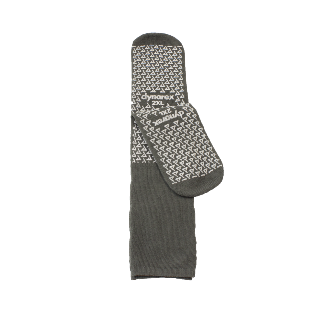 Double Sided Slipper Socks, Grey, XXL - 2194