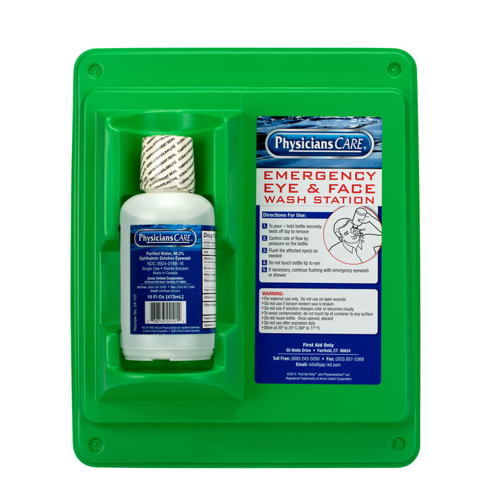 Eyewash Station, Single 16 oz. Screw Cap Bottle