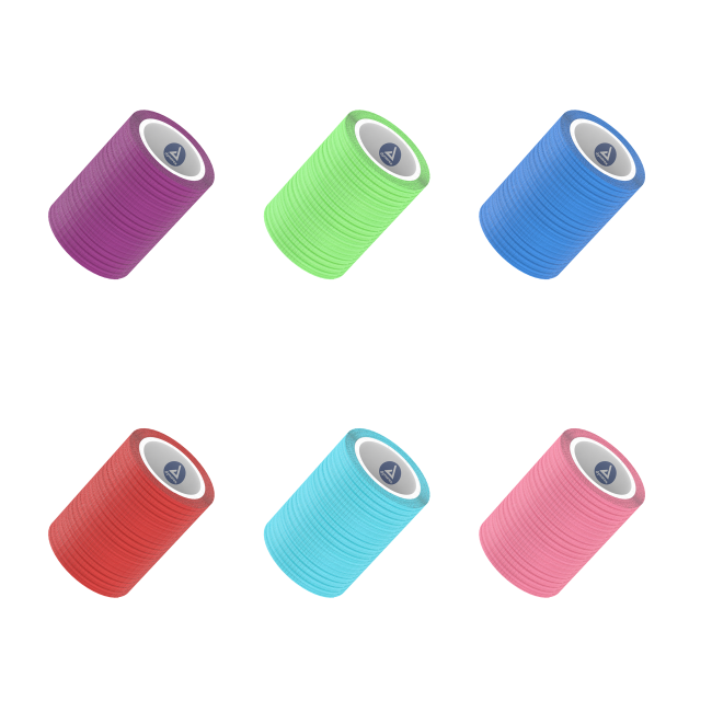 Sensi Wrap, Self Adherent, LF,  4" x 5 yds Rainbow (3/color) - EACH - 3218