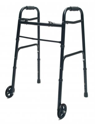 Lumex ColorSelect Adult Walker with Wheels, Adult, Black - 716270BK-2