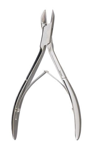 Nail Nippers, 5", Stainless, Straight Jaws, Double Spring - N407540 / 1