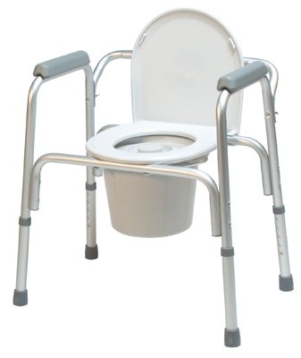 Three-In-One Aluminum Commode - 2195A-4