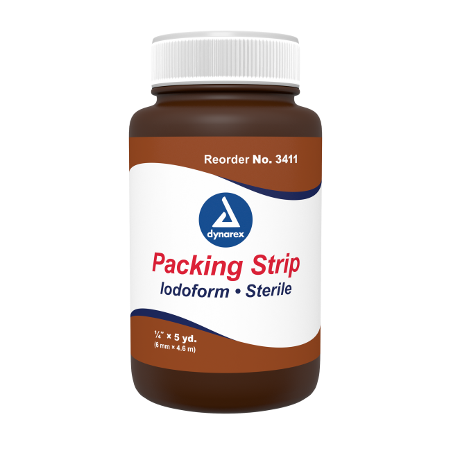 Packing Strips Iodoform, 1/4" x 5 yds, ST,  - EACH - 3411