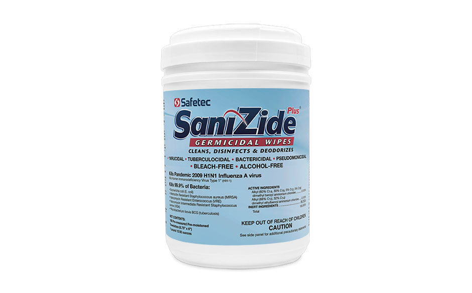 Sanizide plus wipes 160ct tubs - 34823